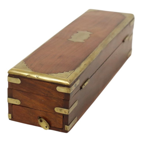 Image 1 of Old Hardwood Pen Box
