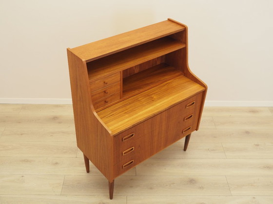 Scrittoio danese in teak anni '60 con superficie estraibile – Cassettiere, Legno (photo 7 of 15)