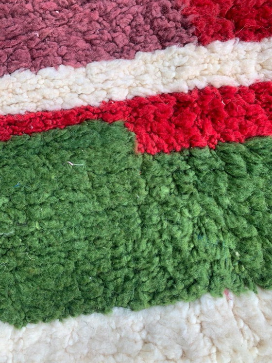 Image 1 of Mehrfarbige Berber-Tapis aus Leinen, 300 cm x 150 cm