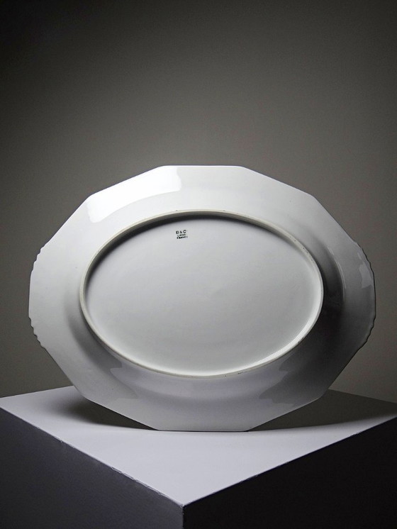 Image 1 of Bernardaud Limoges porcelain serving platter with floral decoration, 1920s-1950s