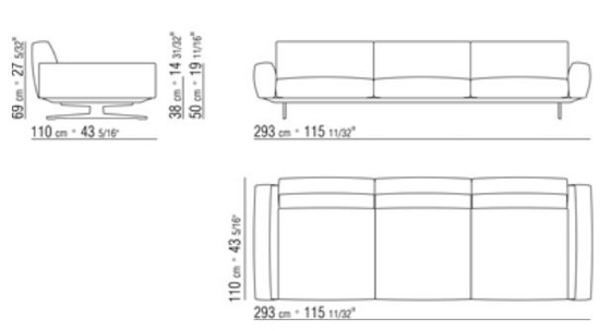 Image 1 of Flexform Softdream grande 110x300cm LP € 15.000,/