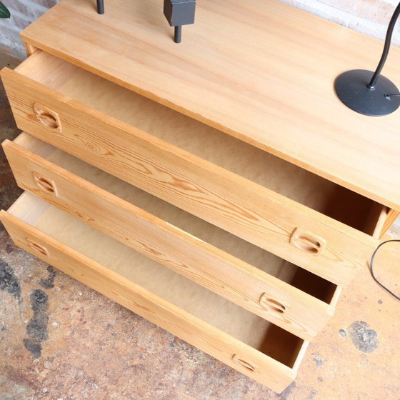 Image 1 of Vintage ladekast licht hout Scandinavisch