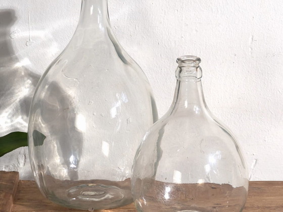 Damigiane in vetro antiche (c.1920). Set di 2 pezzi #22 – Oggetti decorativi, Glass (photo 2 of 10)