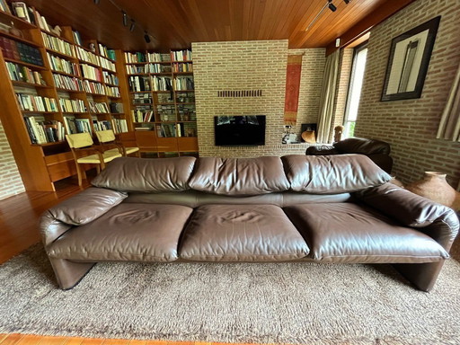 Fauteuils en cuir Cassina Maralunga 3 places + 1 place