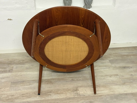 Peter Hvidt & Orla Mølgaard-Nielsen „Minerva“ Tavolino da caffè in teak anni '60 Danimarca, France & Søn (foto 3 di 5)