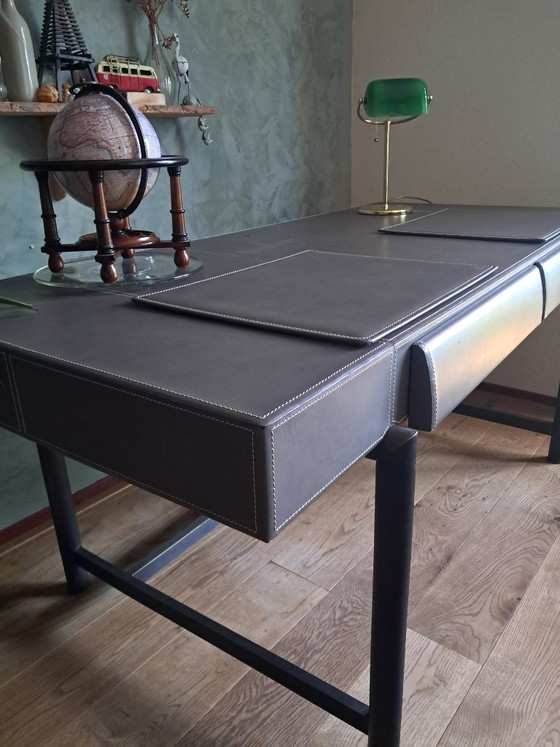 Scrivania Promemoria con piano in pelle – Scrivanie, Leather, Metal (photo 7 of 7)