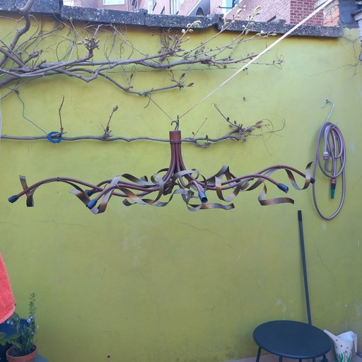 Lámpara de techo grande y 2 apliques de pared 'Folded Ribbon' de Jacco Maris.