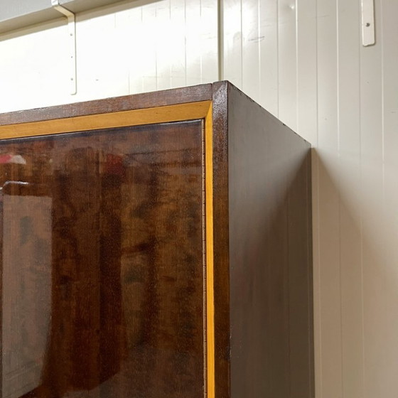 Vintage Midcentury 5-door wardrobe hanging shelving disassemblable, Other, Beige (photo 4 of 15)