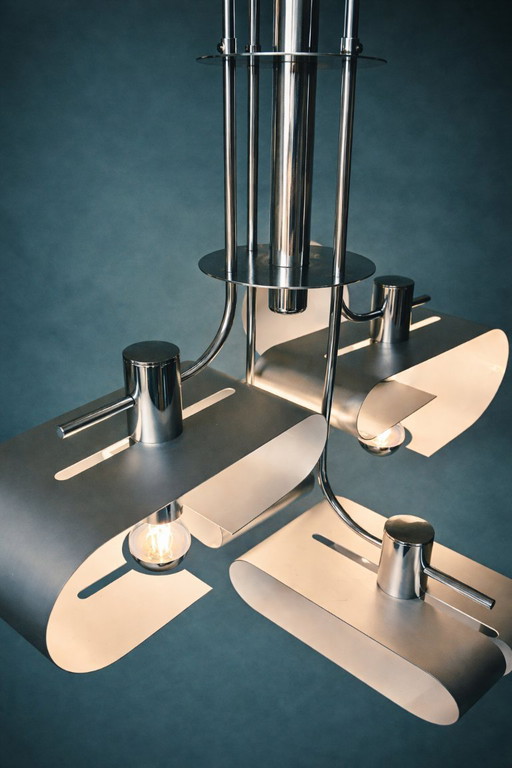 Lampadario Space Age anni '70 Gaetano Sciolari