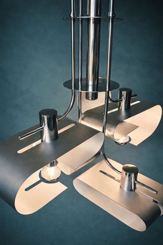 Image 1 of Lampadario Space Age anni '70 Gaetano Sciolari