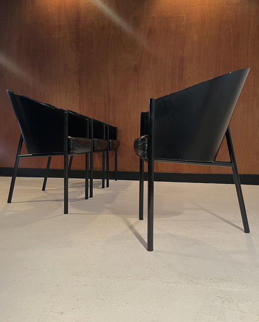 4 "Costes" chairs, designed by Philippe Starck in 1982