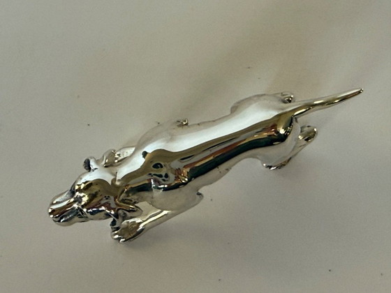 Image 1 of Chien de chasse Saturno en argent massif