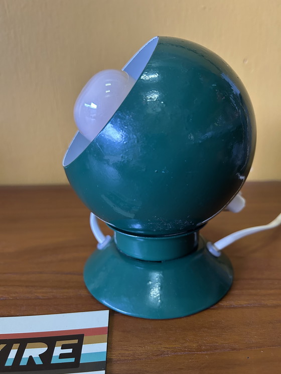 Image 1 of Vintage jaren 70 groene bol lamp, Abo Randers Denmark