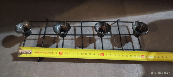 Image 1 of Vintage Tomado candlestick black metal