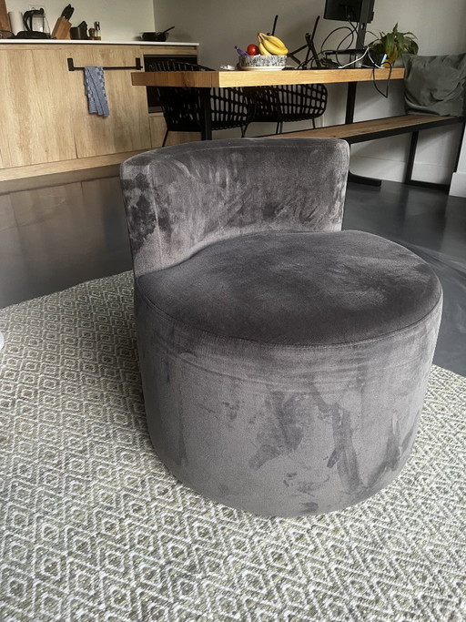Fauteuil rond Keijser&Co avec dossier | Pouf Pomme