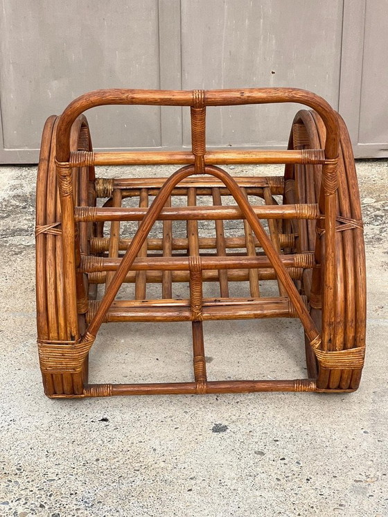 Image 1 of Bamboo And Rattan Pretzel Armchair