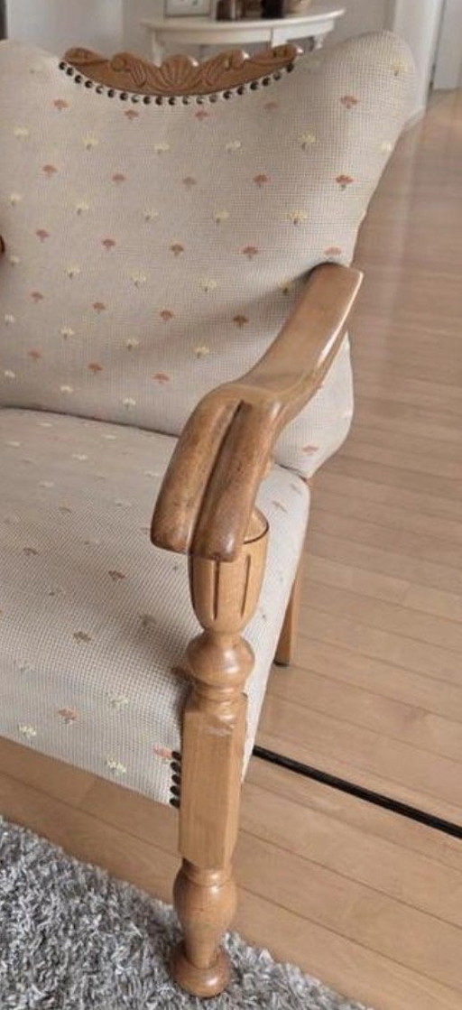 Poltrona Luigi XVI ristrutturata