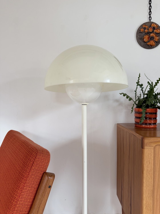Vintage ‘Trixel’ Mushroom Vloerlamp, Lyfa Denemarken ‘70 – Vloerlampen, Metal, Plastic (photo 4 of 13)