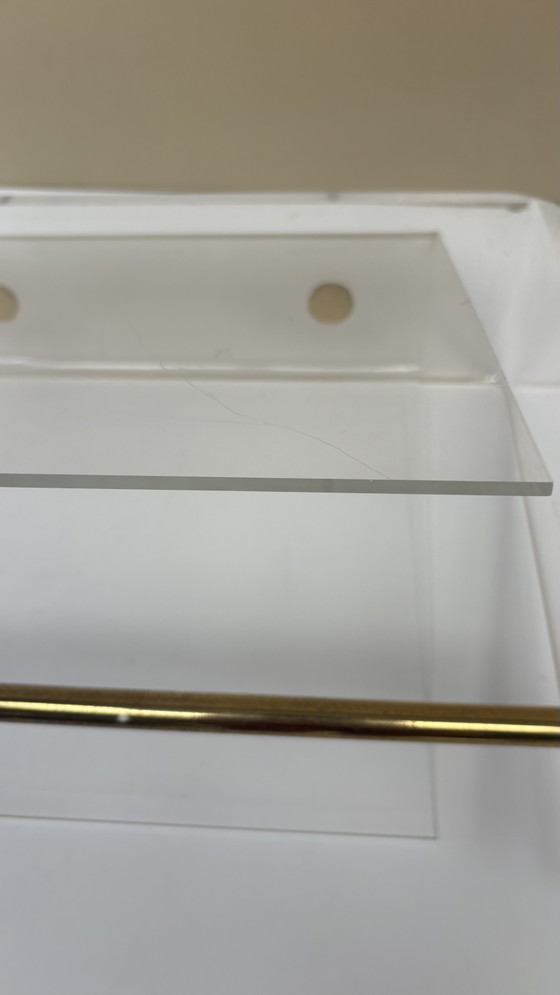 Image 1 of Portariviste vintage in plexiglass acrilico David Lange Roche Bobois