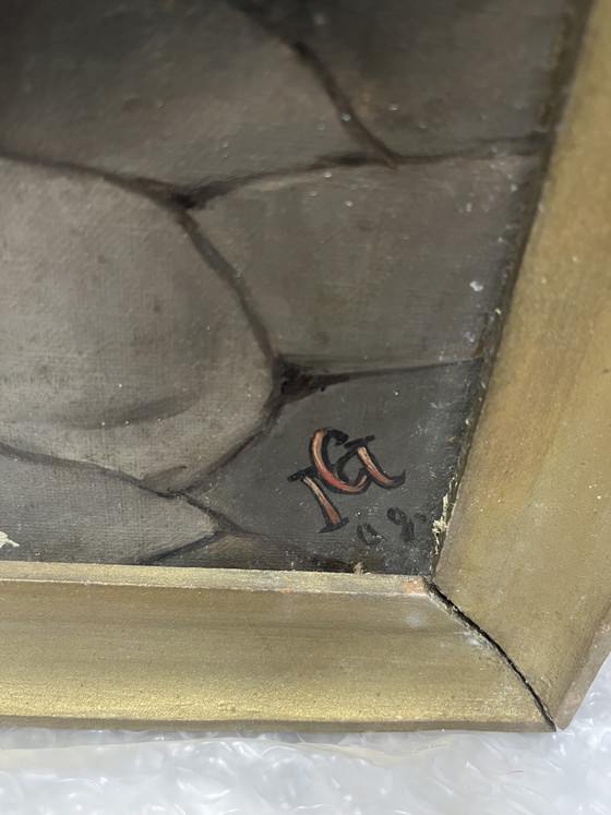 Image 1 of Oil Paintings on Canvas - "Monks in the Cellar" 1909