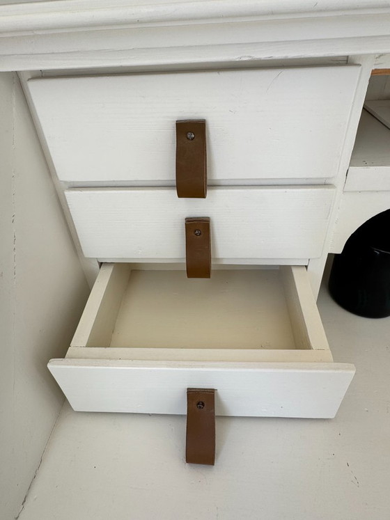 Credenza con tavolo a scomparsa – Credenze con vetrina, Glass, Leather (photo 5 of 11)
