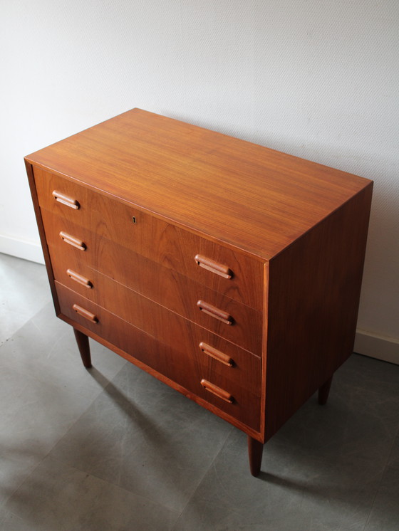 Image 1 of Vintage Danish teak chest of drawers