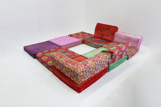 Image 1 of Roche Bobois Mah Jong sofa Kenzo Takada design by Hans Hopfer ,set of 12