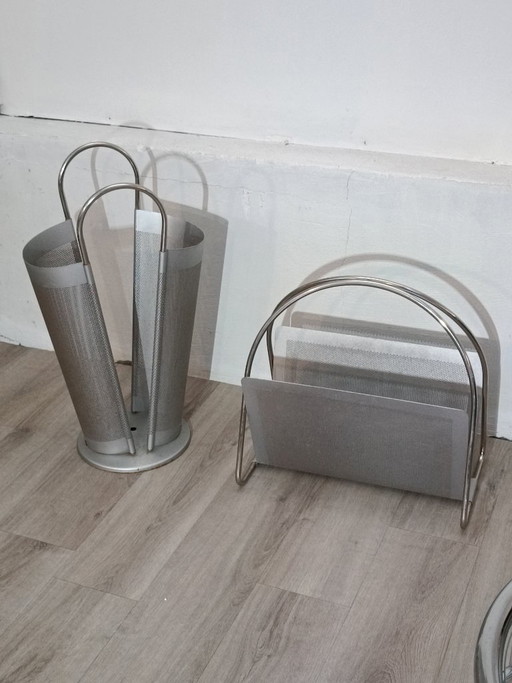 Magazine rack and umbrella stand by Marius Mascagni, 1970s