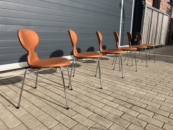 Image 1 of ¡¡NUEVO!! Sillas Fritz Hansen Ant en piel color coñac