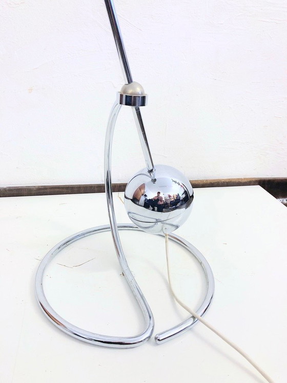 Image 1 of Adjustable 3S Floor Lamp Design Paolo Tilche For Sirrah, 1970S Space Age Chrome