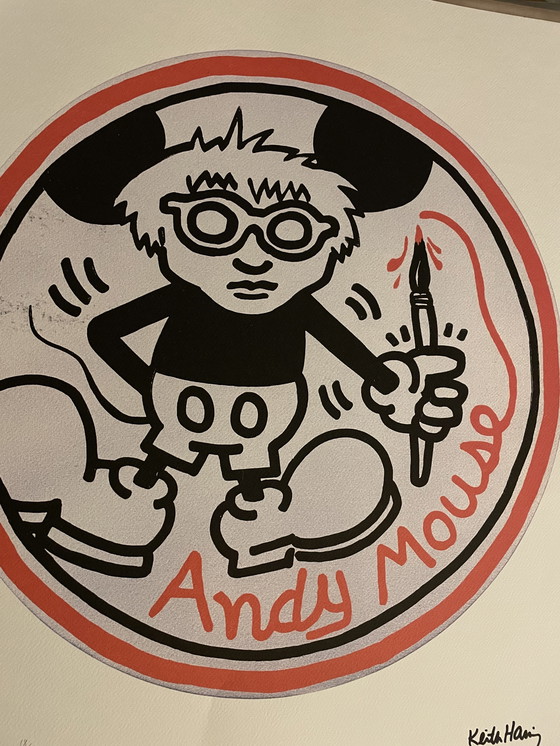 Image 1 of Keith Haring (1958-1990) - Andy Mouse
