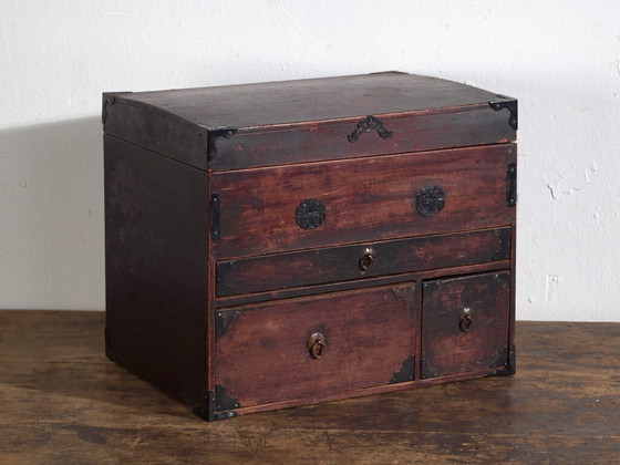 Antique small Japanese chest with drawers and compartments – Japan, circa 1900 – Chest of drawers (photo 5 of 40)