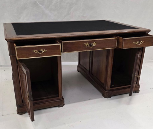 Bureau, antiek engels massief bureau