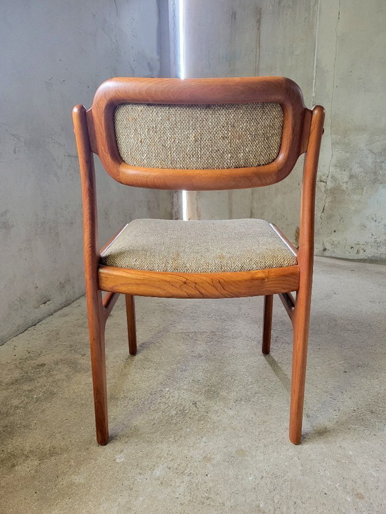 Image 1 of Set di 6 sedie da pranzo di Johannes Andersen per Uldum