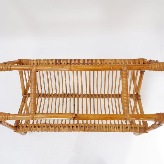 Image 1 of Portariviste vintage in rattan, Paesi Bassi, anni '60