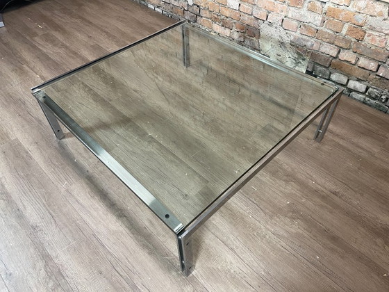 Metaform M-1 - verre | Metaform Design, Tables basses, Métal, Argenté, Minimalisme (photo 6 sur 7)