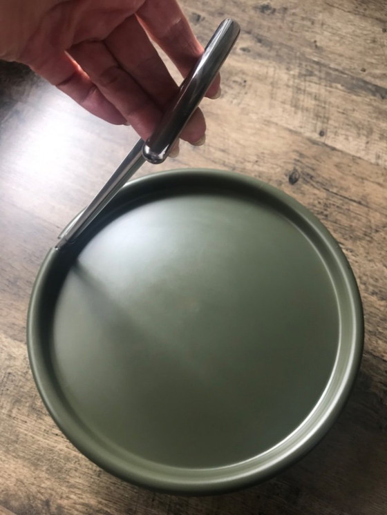 Image 1 of Vassoio Royal VKB di Gijs Bakker, design olandese, color kaki