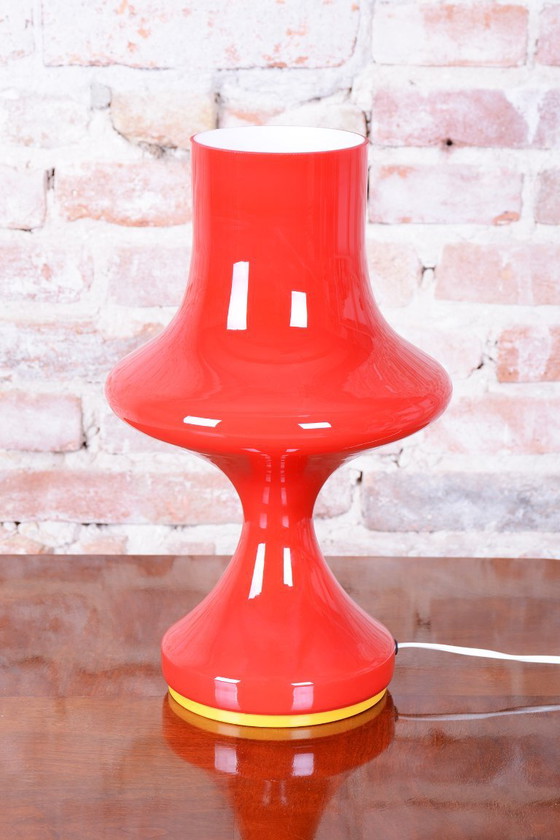 Lampada da tavolo Mid-Century originale, di Štěpán Tabera, vetro colorato, ceca, anni '60, Lampade da tavolo (foto 3 di 10)