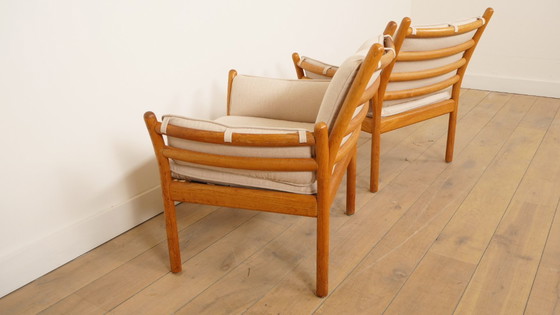 Image 1 of Set van 2 vintage fauteuils | Illum Wikkelsø voor Silkeborg | Model Genius | Teak
