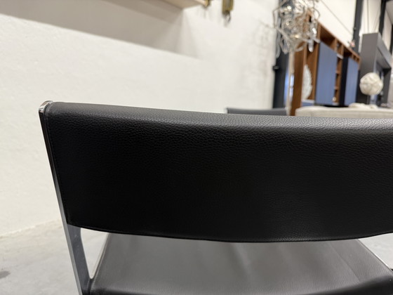 Image 1 of 2 Vibieffe Fauteuils Zwart Leer Maxalto