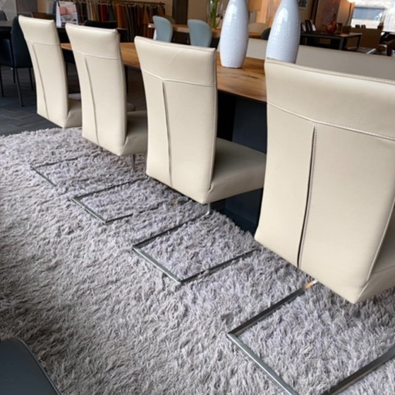 Image 1 of Musterring Nova dining chair (set of 4) with bench