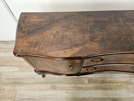 Toeletta in radica di noce Chippendale, 1940 – Console, Legno (photo 4 of 19)