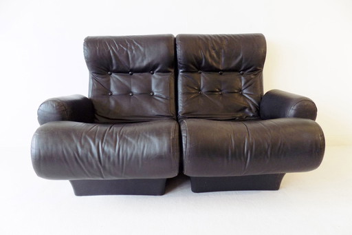 Otto Zapf sofalette chaise longue en cuir 2 places