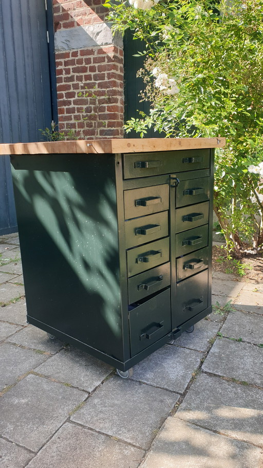 Industrial chest of drawers/kitchen island/workbench