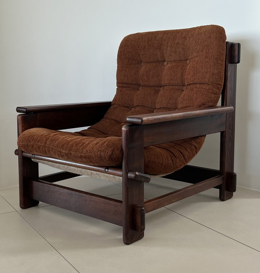 Fauteuil scandinave en chêne, années 60