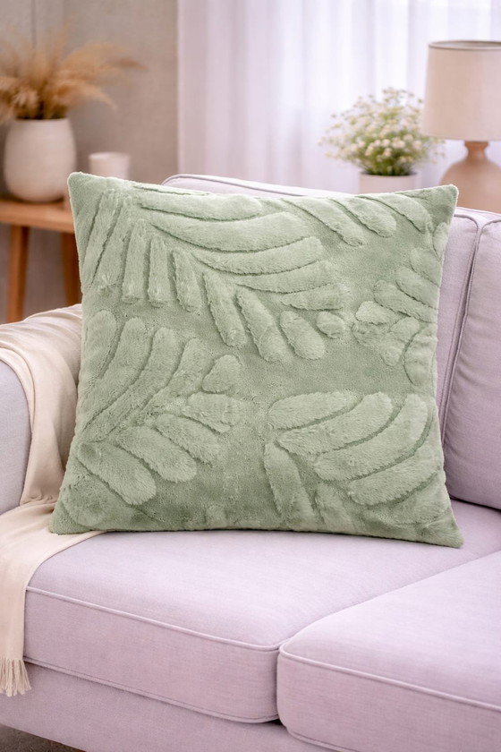 Image 1 of 2 Cushion Covers - Sage Green - Soft