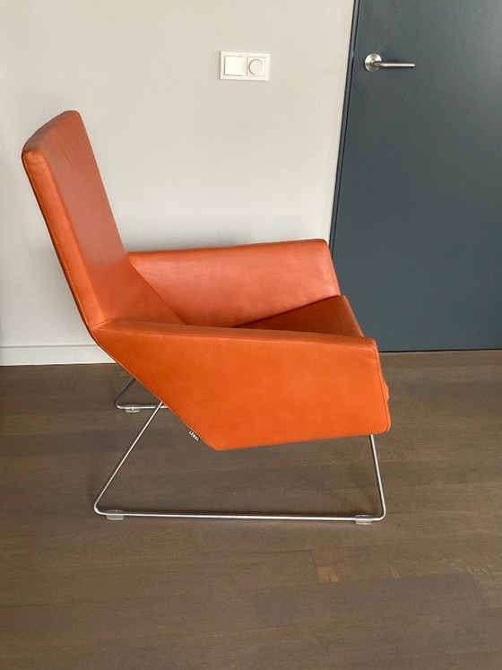 Image 1 of 2x Label chairs DON cognac Gerard van den Berg