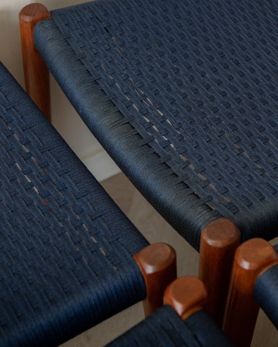 Image 1 of Danish Modern Teak Dining Chairs Model 77 by Niels Otto Møller for J.L. Møllers Møbelfabrik, Denmark, 1960s, Set of 6