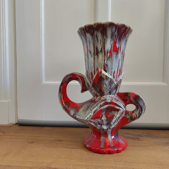 Image 1 of Beautiful large colored vase (sixties Vallauris?)
