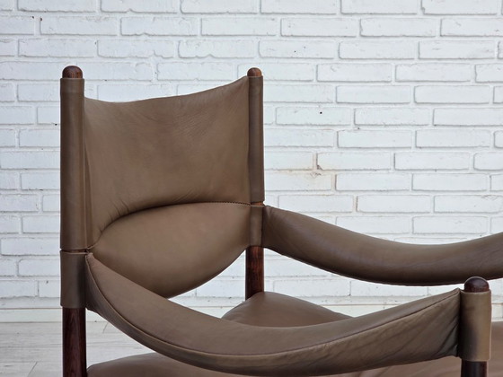 Anni '70, design danese di Kristian Vedel, Poltrona a schienale alto modello "Modus". – Poltrone, Leather (photo 3 of 21)